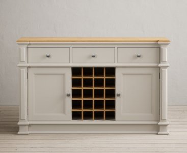 View Lawson oak and soft white painted large sideboard View Lawson oak and soft white painted large sideboard