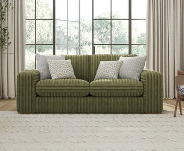 View Milan fern green fabric 2 seater sofa View Milan fern green fabric 2 seater sofa