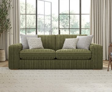 View Milan fern green fabric 3 seater sofa View Milan fern green fabric 3 seater sofa