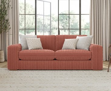 View Milan russet fabric 3 seater sofa View Milan russet fabric 3 seater sofa