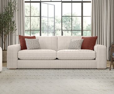 View Milan natural fabric 4 seater sofa View Milan natural fabric 4 seater sofa