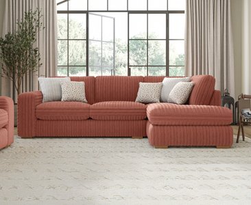 View Milan russet fabric right hand facing chaise sofa View Milan russet fabric right hand facing chaise sofa