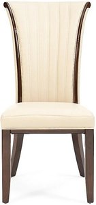 View Lorient cream set of 2 leather dining chairs View Lorient cream set of 2 leather dining chairs