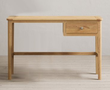 View Solid oak dressing table with drawer storage View Solid oak dressing table with drawer storage