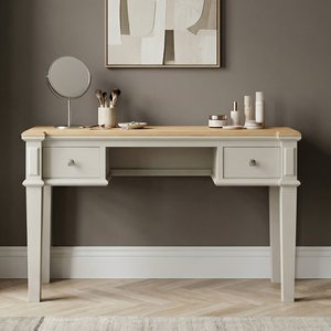 View Lawson oak and soft white painted dressing table View Lawson oak and soft white painted dressing table