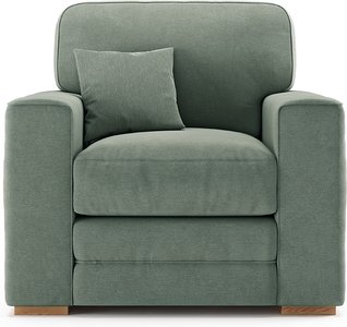 View Madden blue fabric armchair View Madden blue fabric armchair