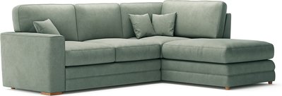 View Madden blue fabric right hand facing corner sofa View Madden blue fabric right hand facing corner sofa