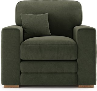 View Madden pewter fabric armchair View Madden pewter fabric armchair