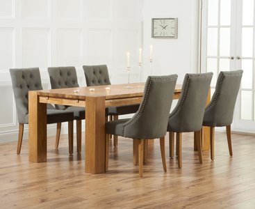View Sheringham 200cm solid oak dining table with 8 natural beatrix chairs View Sheringham 200cm solid oak dining table with 8 natural beatrix chairs