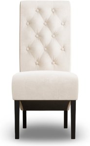 View Marlowe cream set of 2 velvet dining chairs View Marlowe cream set of 2 velvet dining chairs