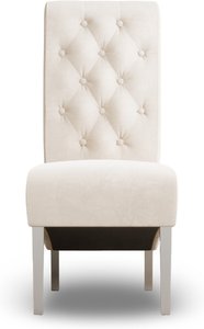 View Marlowe cream set of 2 velvet dining chairs View Marlowe cream set of 2 velvet dining chairs