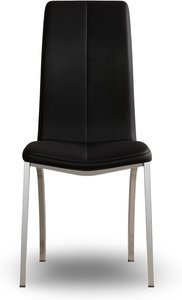 View Marco black set of 2 faux leather dining chairs View Marco black set of 2 faux leather dining chairs