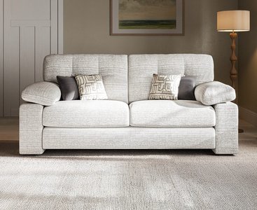 View Helston silver fabric 2 seater sofa View Helston silver fabric 2 seater sofa