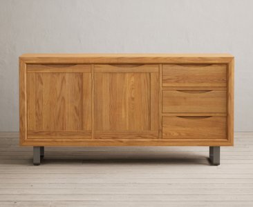 View Parker solid oak extra large sideboard View Parker solid oak extra large sideboard