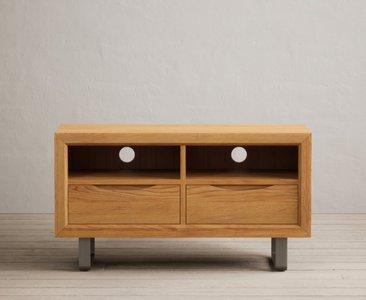 View Parker solid oak small tv cabinet View Parker solid oak small tv cabinet