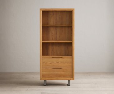 View Parker solid oak tall bookcase View Parker solid oak tall bookcase