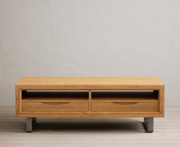 View Parker solid oak 4 drawer coffee table View Parker solid oak 4 drawer coffee table