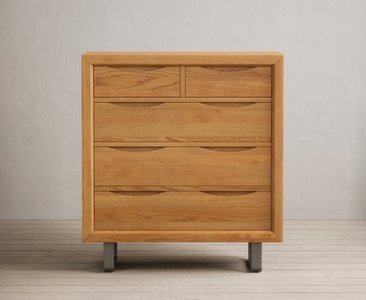 View Parker solid oak 2 over 3 chest of drawers View Parker solid oak 2 over 3 chest of drawers