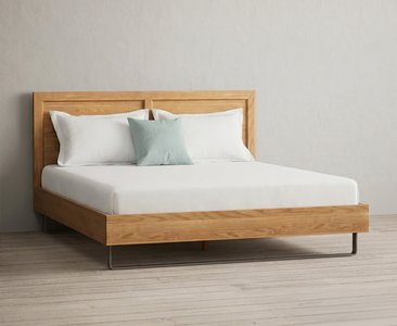 View Parker solid oak super king bed View Parker solid oak super king bed