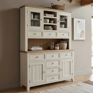 View Weymouth oak and soft white painted large dresser View Weymouth oak and soft white painted large dresser