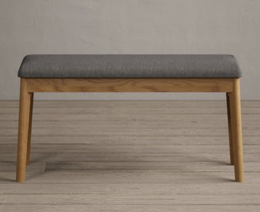 View Nordic grey linen bench View Nordic grey linen bench