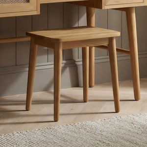 View Oak rattan dressing table stool View Oak rattan dressing table stool