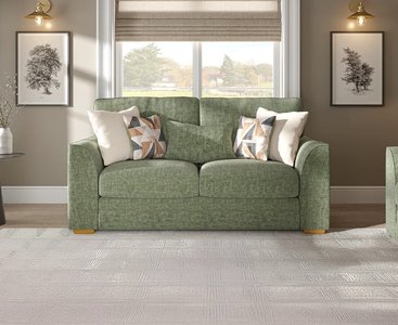 View Jasper hunter green chenille fabric 2 seater sofa View Jasper hunter green chenille fabric 2 seater sofa