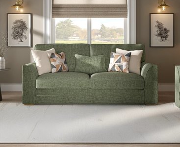 View Jasper hunter green chenille fabric 3 seater sofa View Jasper hunter green chenille fabric 3 seater sofa