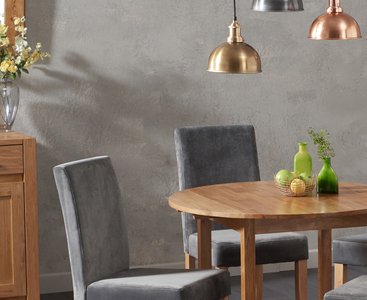 View Extending york 90cm solid oak drop leaf dining table with 2 grey lila chairs View Extending york 90cm solid oak drop leaf dining table with 2 grey lila chairs