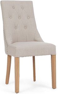 View Beatrix natural set of 2 fabric dining chairs View Beatrix natural set of 2 fabric dining chairs