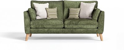 View Palermo olive green chenille fabric 2 seater sofa View Palermo olive green chenille fabric 2 seater sofa