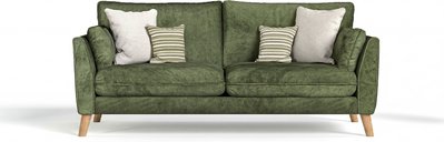 View Palermo olive green chenille fabric 3 seater sofa View Palermo olive green chenille fabric 3 seater sofa