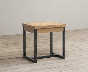 View Herringbone solid oak dressing table stool View Herringbone solid oak dressing table stool