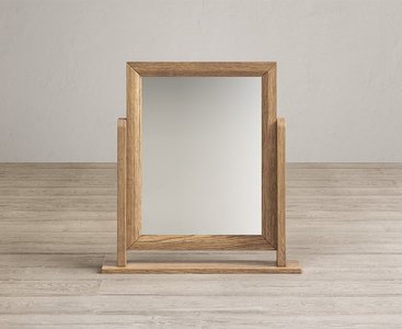 View Herringbone solid oak dressing table mirror View Herringbone solid oak dressing table mirror