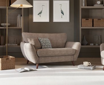 View Palma truffle chenille fabric love chair View Palma truffle chenille fabric love chair