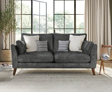 View Palermo graphite chenille fabric 2 seater sofa View Palermo graphite chenille fabric 2 seater sofa