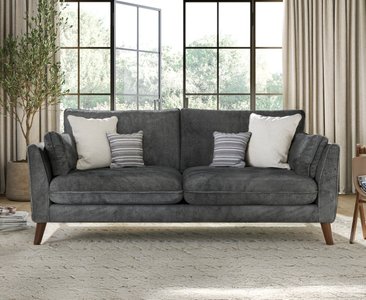 View Palermo graphite chenille fabric 3 seater sofa View Palermo graphite chenille fabric 3 seater sofa