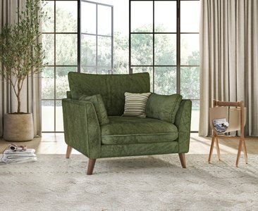 View Palermo olive green chenille fabric armchair View Palermo olive green chenille fabric armchair