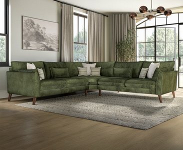 View Palermo olive green chenille fabric corner sofa View Palermo olive green chenille fabric corner sofa