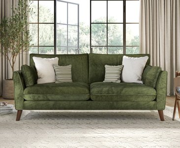 View Palermo olive green chenille fabric 3 seater sofa View Palermo olive green chenille fabric 3 seater sofa