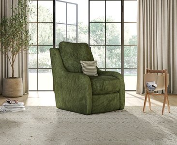 View Palermo olive green chenille high back swivel armchair View Palermo olive green chenille high back swivel armchair