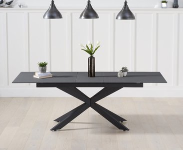 View Extending boston 180cm grey stone dining table View Extending boston 180cm grey stone dining table
