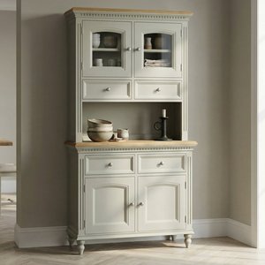 View Francis oak and soft green painted small dresser View Francis oak and soft green painted small dresser