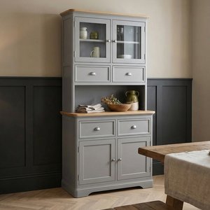 View Felton oak and light grey painted small dresser View Felton oak and light grey painted small dresser