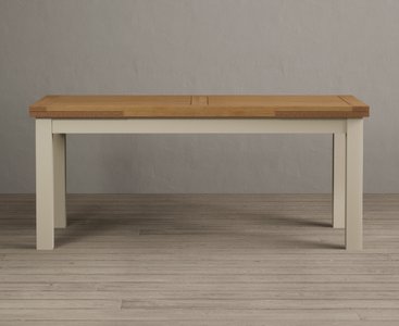 View Extending buxton 180cm oak and cream painted dining table View Extending buxton 180cm oak and cream painted dining table
