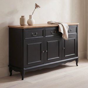 View Chateau noir oak and black painted large sideboard