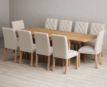 View Extending thetford 150cm solid oak table with 10 natural isabella chairs View Extending thetford 150cm solid oak table with 10 natural isabella chairs