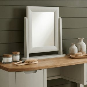 View Signal white painted dressing table mirror View Signal white painted dressing table mirror