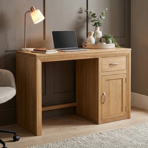 View Tilt 100 solid oak computer desk View Tilt 100 solid oak computer desk