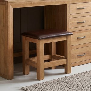View Tilt solid oak dressing table stool View Tilt solid oak dressing table stool